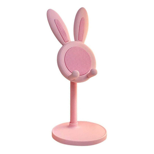 Soporte Apoya Celular O Tablet De Mesa Orejas Conejo El374
