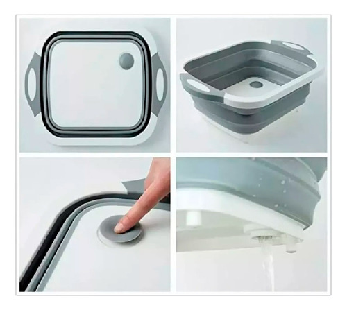 Tabla De Picar Plegable Y Escurridor De Cocina 505318-1 - Image 4