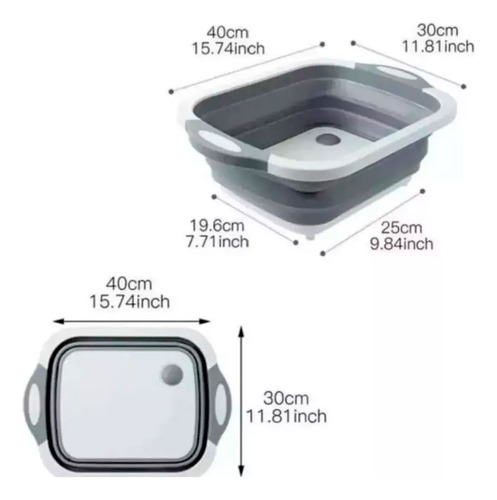 Tabla De Picar Plegable Y Escurridor De Cocina 505318-1 - Image 7