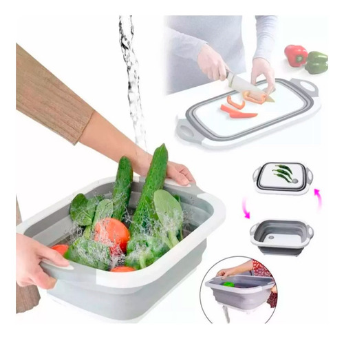 Tabla De Picar Plegable Y Escurridor De Cocina 505318-1 - Image 2