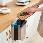 Tacho De Basura Practico Colgante Puerta Plegable Basurero - Imagen 5