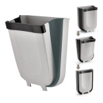 Tacho De Basura Practico Colgante Puerta Plegable Basurero - Imagen 3