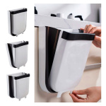 Tacho De Basura Practico Colgante Puerta Plegable Basurero - Imagen 4