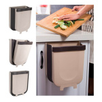 Tacho De Basura Practico Colgante Puerta Plegable Basurero - Imagen 10