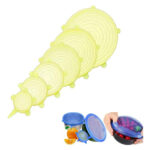 Tapas De Silicona Transparentes Reutilizables X 6 Unidades