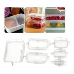 Tapas Silicona Ajustables Reutilizables Set X 6 Cuadradas – vista lateral