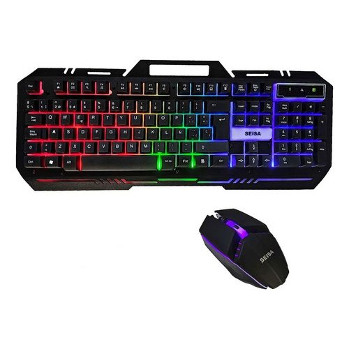 Teclado y mouse gamer LED Dn-k77
