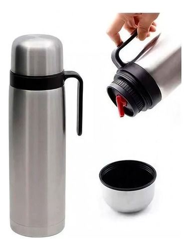 Termo acero inoxidable 1000 ml con funda y manija bombilla Bc0185 - Image 3
