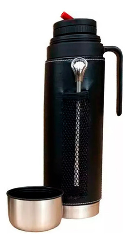 Termo acero inoxidable 1000 ml con funda y manija bombilla Bc0185 - Image 5
