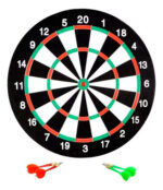 Tiro al blanco juego reversible con 4 dardos 43 cm 5144