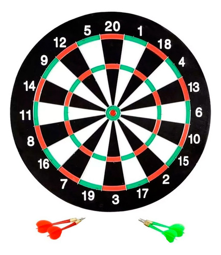 Tiro al blanco juego reversible con 4 dardos 43 cm 5144 - Image 1