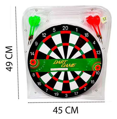 Tiro al blanco juego reversible con 4 dardos 43 cm 5144 - Image 4