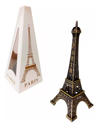 Torre Eiffel 32 cm adorno de metal souvenir Francia París - Image 5