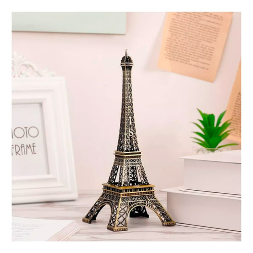 Torre Eiffel 32 cm adorno de metal souvenir Francia París - Image 2