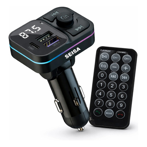 Transmisor FM bluetooth para el auto con cargador USB Qm-k9015