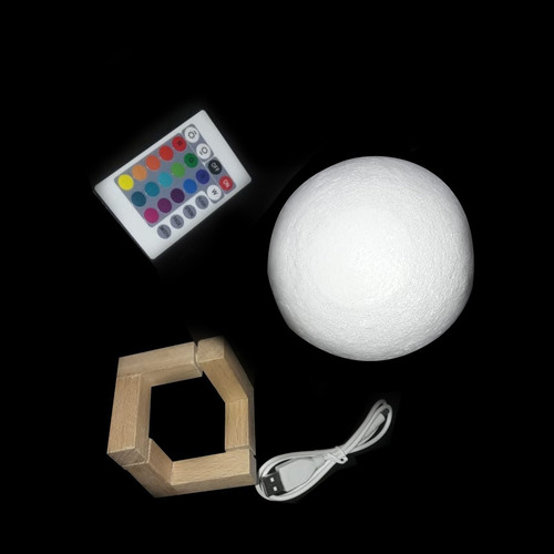 Velador 3d Moonlight Luna 12 Cm Rgb Con Control Mr485 - Image 4