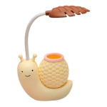 Velador Caracol Flexible Lampara Lapicero Recargable Led - Imagen 8