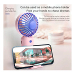 Ventilador Mini Portatil Recargable Por Usb Con Base Ss-2 - Image 2