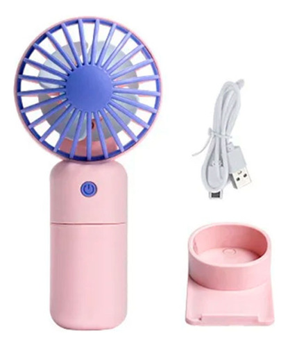 Ventilador Mini Portatil Recargable Por Usb Con Base Ss-2 - Image 1