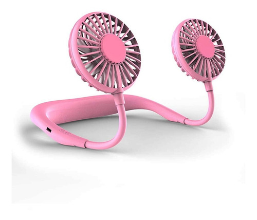 Ventilador Portatil De Cuello Recargable Usb Con Luz Led - Image 6