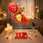 Base soporte para globos te amo rojo Zle0201 - Imagen 4