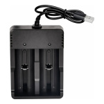 Cargador De Pilas Baterias De Litio Usb Doble 18650 4.2 1a2