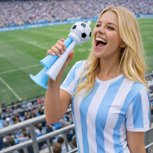 Combo gorra bordada y corneta selección Argentina – detalle del producto