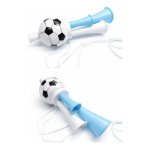 Pack X5 Corneta Claxon Plástico Hinchada 21cm Futbol Wcf07 – imagen de uso