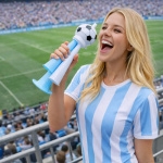 Corneta Claxon Plástico Argentina Copa America 21cm Efi0006 - Image 2