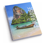 Cuaderno paisajes hojas cuadriculadas Asa7