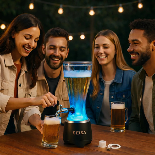 Dispenser chopera cerveza parlante LED 2.5 litros Yx-s9866 - Image 4