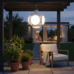 Lámpara Led Solar Colgante Recargable Usb 5 Focos 13883