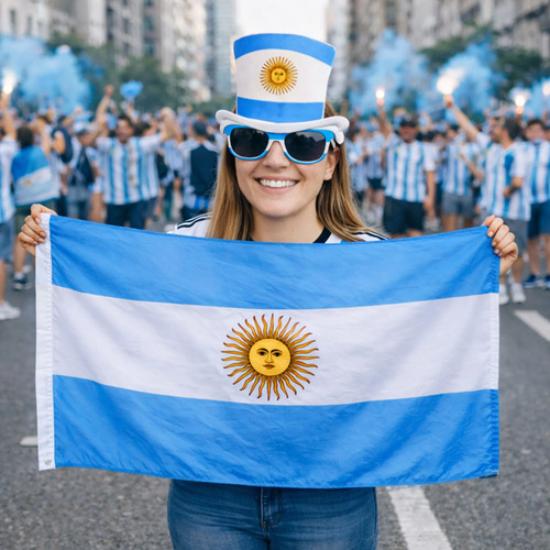 Lentes anteojos de argentina celeste y blanco cotillón Zle3601 – accesorios incluidos