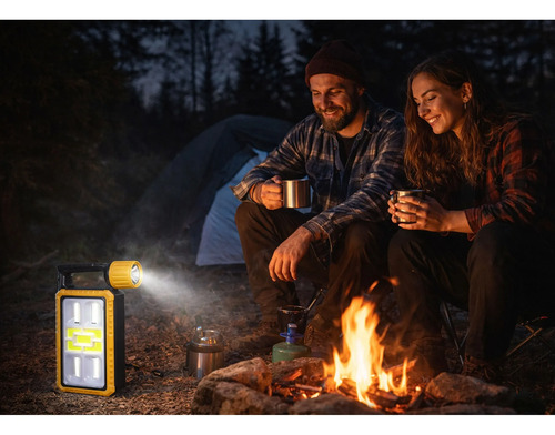 Linterna Lampara Camping Panel Solar Senderismo Hb-1518-15 - Imagen 5