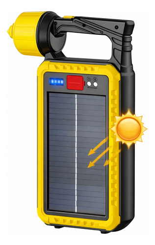 Linterna Lampara Camping Panel Solar Senderismo Hb-1518-15 - Imagen 6