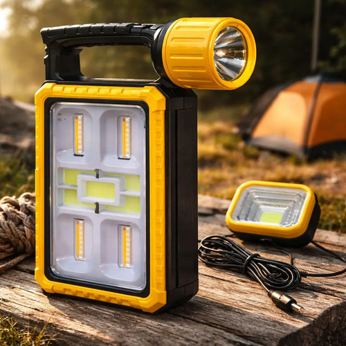 Linterna Lampara Camping Panel Solar Senderismo Hb-1518-15 - Imagen 8