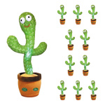 Pack X10 Cactus Bailarín Muñeco Canta Repite Voz Infantil