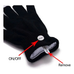 Pack X10 Guantes con luces luminosos cotillon para fiestas Yjo497 - Image 10