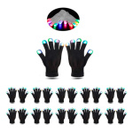 Pack X10 Guantes con luces luminosos cotillon para fiestas Yjo497 - Image 8