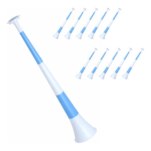 Pack X10 Vuvuzelas Argentina Cornetas 1880