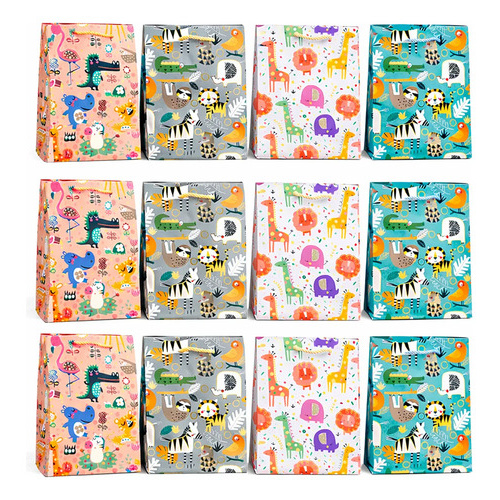 Pack X12 bolsas de cartón para regalo surtidos Aa0973