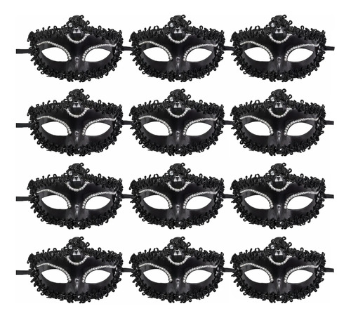 Pack_X12_Mascaras_Antifaces_Carnaval_Venecia_Cotillon_Yj0392_D_733993-MLA109628155833_032026-O.jpg Antifaz X12 Mascaras Carnaval Venecia Cotillon Fiestas 90514 - Image 1