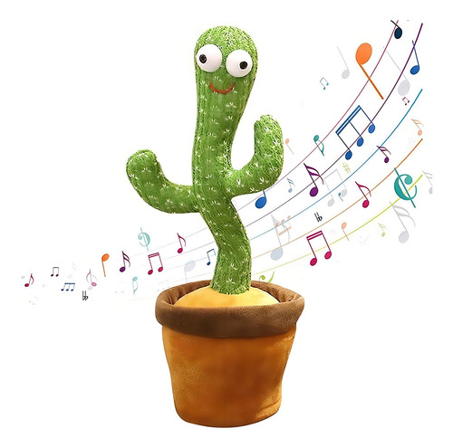 Pack X5 Cactus Bailarín Muñeco Canta Repite Voz Juguete – vista lateral