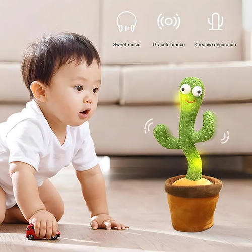 Pack X5 Cactus Bailarín Muñeco Canta Repite Voz Juguete – imagen adicional