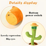 Pack X5 Cactus Bailarín Muñeco Canta Repite Voz Juguete – accesorios incluidos