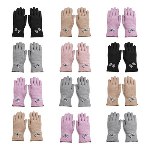 Pack X 12 Guantes De Mujer Dama De Invierno Elegantes Saa056 S...