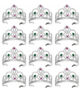 Pack X 12 vinchas tiaras coronas para niñas Yjo305