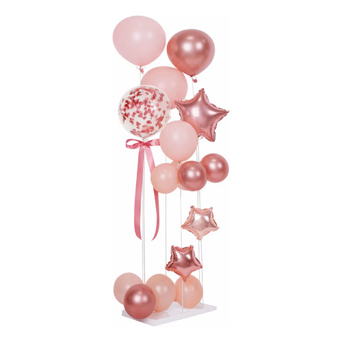 Set globos metalizados con base decoración para fiesta Cgl2101