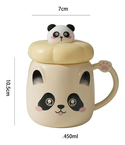 Taza de cerámica con diseño panda Aa1423 - Imagen 8