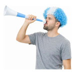 Vuvuzela Argentina Wcf05 + Peluca Rulos Hinchada Yjo834 – imagen de uso